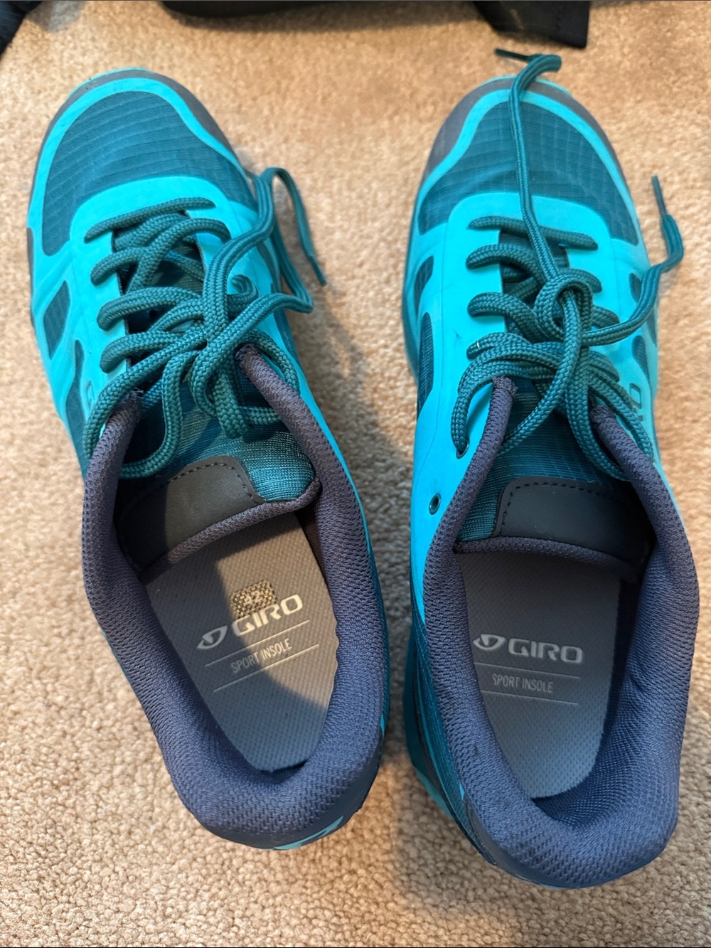 Giro Women's Teal and Navy Athletic Sneakers